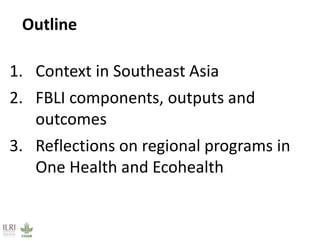 Field Building Leadership Initiative (FBLI): Advancing ecohealth in Southeast Asia