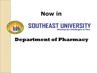 Department of Pharmacy
Now in
 