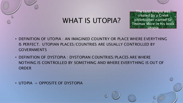 define utopia define utopia