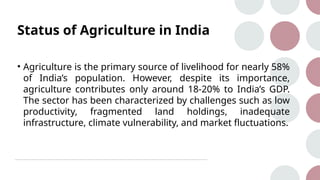 Comprehensive Overview of Agriculture and Livelihood Systems in India ...