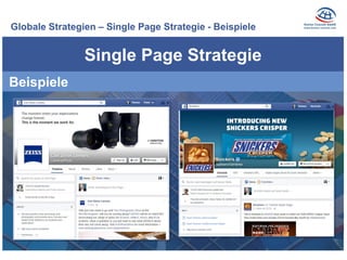 Globale Strategien – Single Page Strategie - Beispiele
Single Page Strategie
Beispiele
 