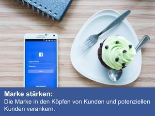 Marke stärken:
Die Marke in den Köpfen von Kunden und potenziellen
Kunden verankern.
 