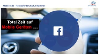 Mobile Ads - Herausforderung für Marketer
Total Zeit auf
Mobile Geräten (Juli 2014)
 