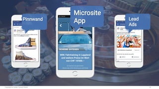 Copyright by Hutter Consult GmbH 16
Pinnwand
Microsite
App Lead
Ads
Lead
Ads
 