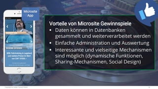 Copyright by Hutter Consult GmbH 18
Vorteile von Microsite Gewinnspiele
▪ Daten können in Datenbanken
gesammelt und weiter...