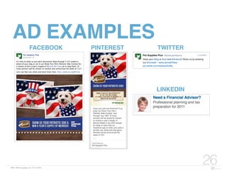 FBN | ©2015 re:group, inc. | 07.14.2015
26
AD EXAMPLES
FACEBOOK TWITTERPINTEREST
LINKEDIN
 