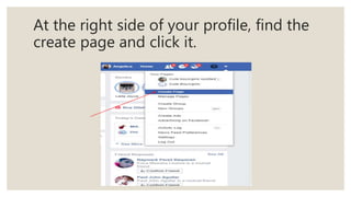 How to create a "Facebook Page" Tutorial | PPTX