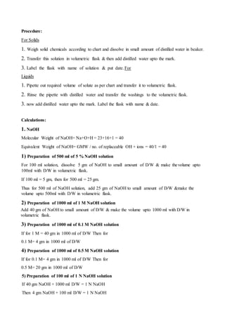 Solutions and Buffers | DOCX | Chemistry | Science