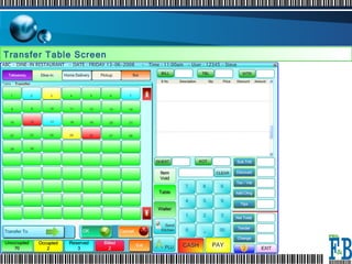 Transfer Table Screen  