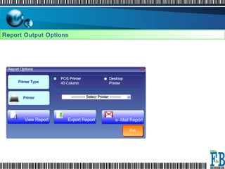 Report Output Options  