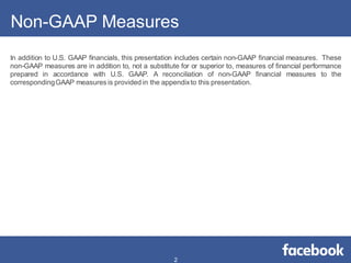 Non-GAAP Measures
In addition to U.S. GAAP financials, this presentation includes certain non-GAAP financial measures. The...
