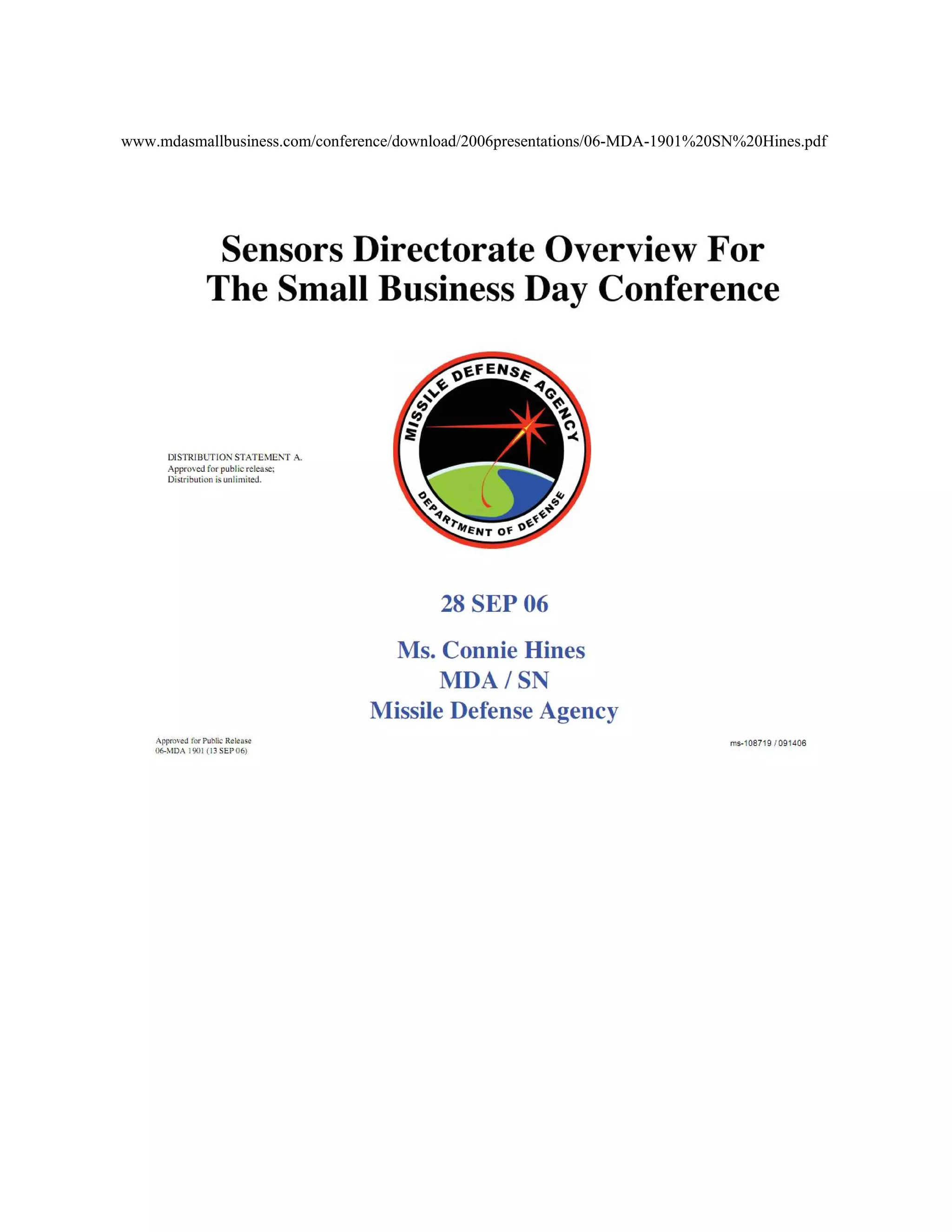 www.mdasmallbusiness.com/conference/download/2006presentations/06-MDA-1901%20SN%20Hines.pdf
 