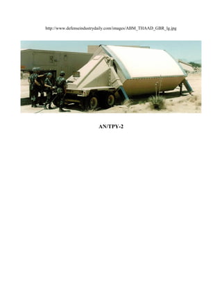 http://www.defenseindustrydaily.com/images/ABM_THAAD_GBR_lg.jpg




                         AN/TPY-2
 