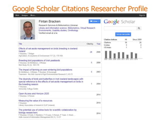 Google Scholar Citations Researcher Profile  