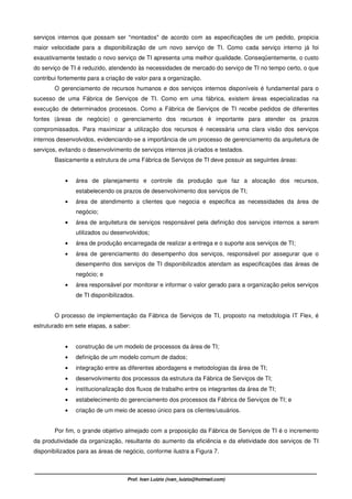 Fábrica de Serviços de TI