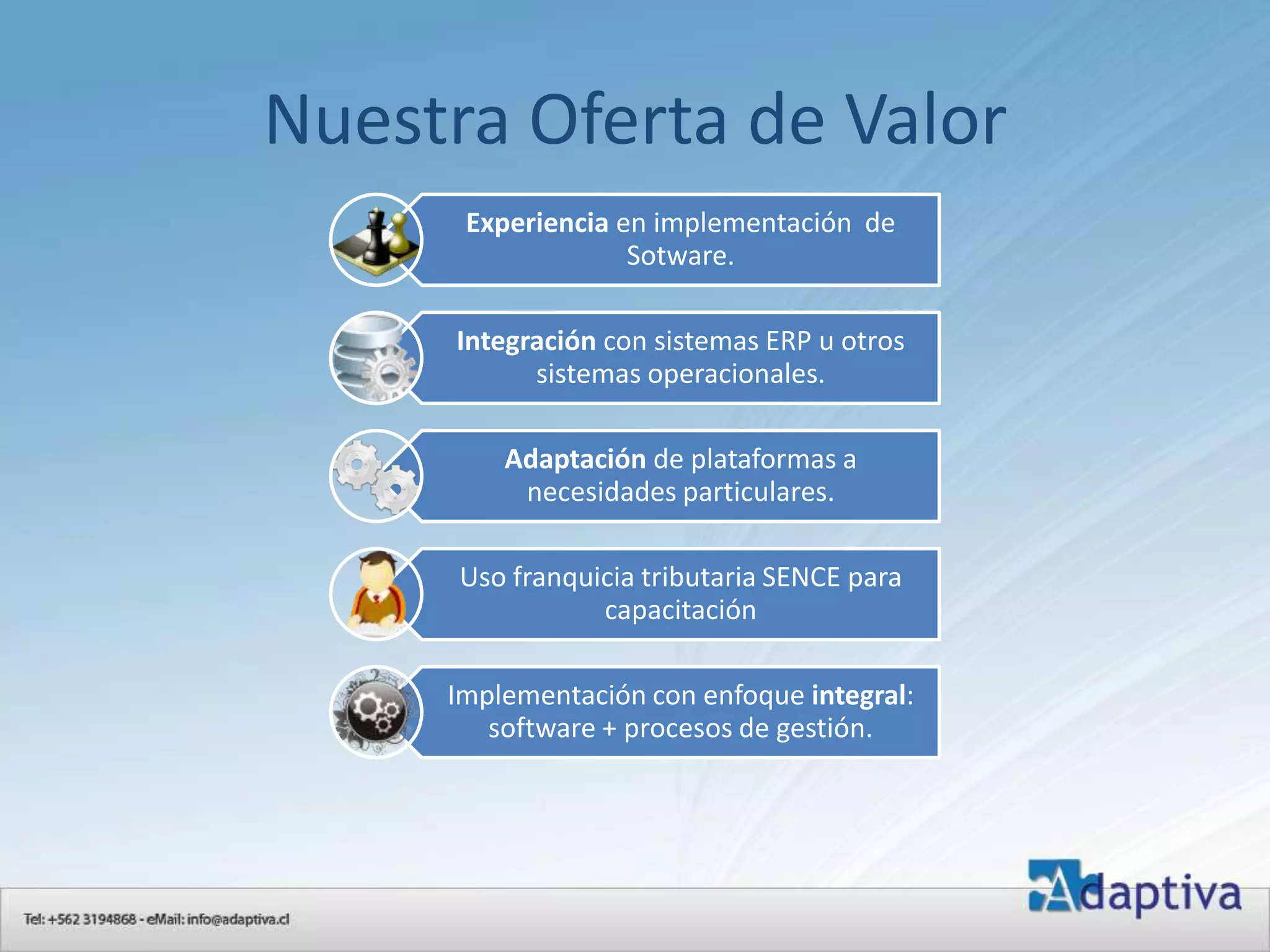 Nuestra Oferta de Valor