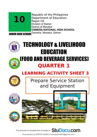 FBS - Module 1 - Prepare Service Station and Equipment.pdf