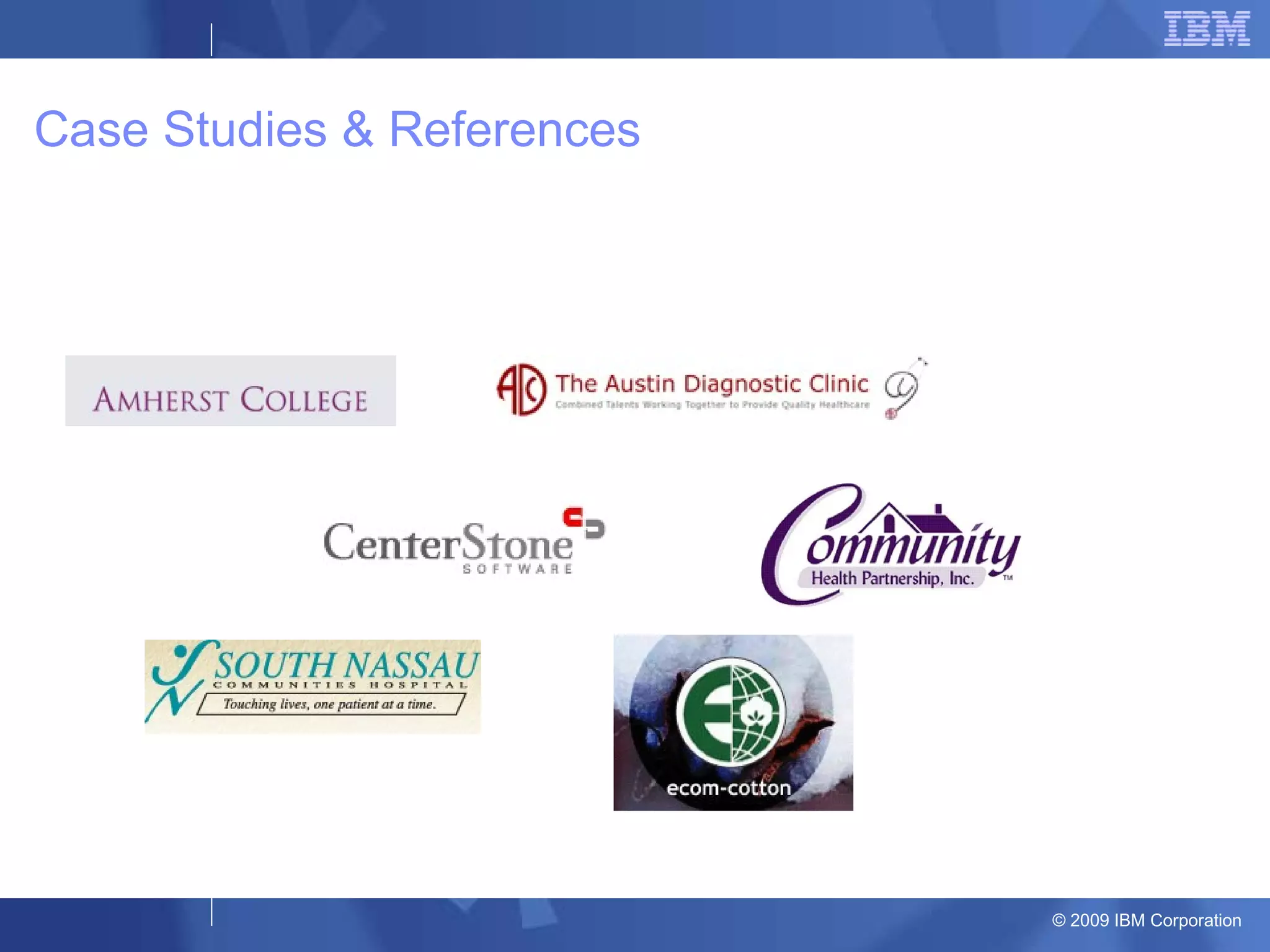Case Studies & References 