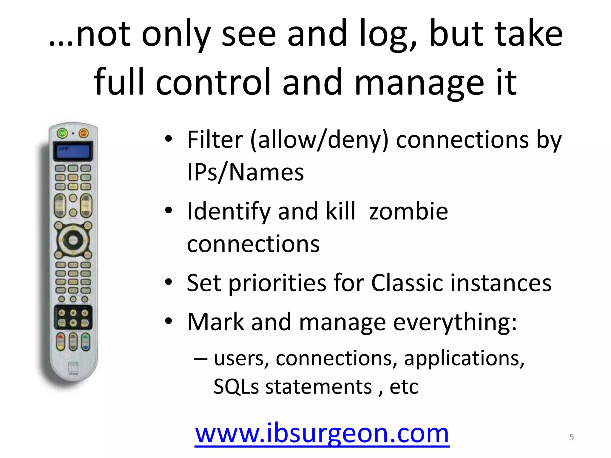 Users (names, times, etc)