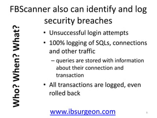 Firebird Encoding Problem FBScanner: IBSurgeon's tool to solve all types of performance problems ...