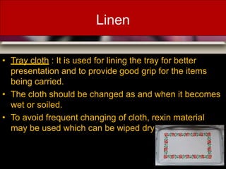 Reject Linen Examples F&B SERVICE OPERATING EQUIPMENTS.pptx