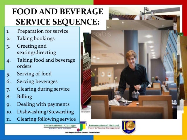 Sequence Of Food Service Sequence Of Food Service
