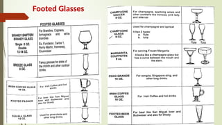 Footed Glasses
 