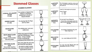 Stemmed Glasses
 