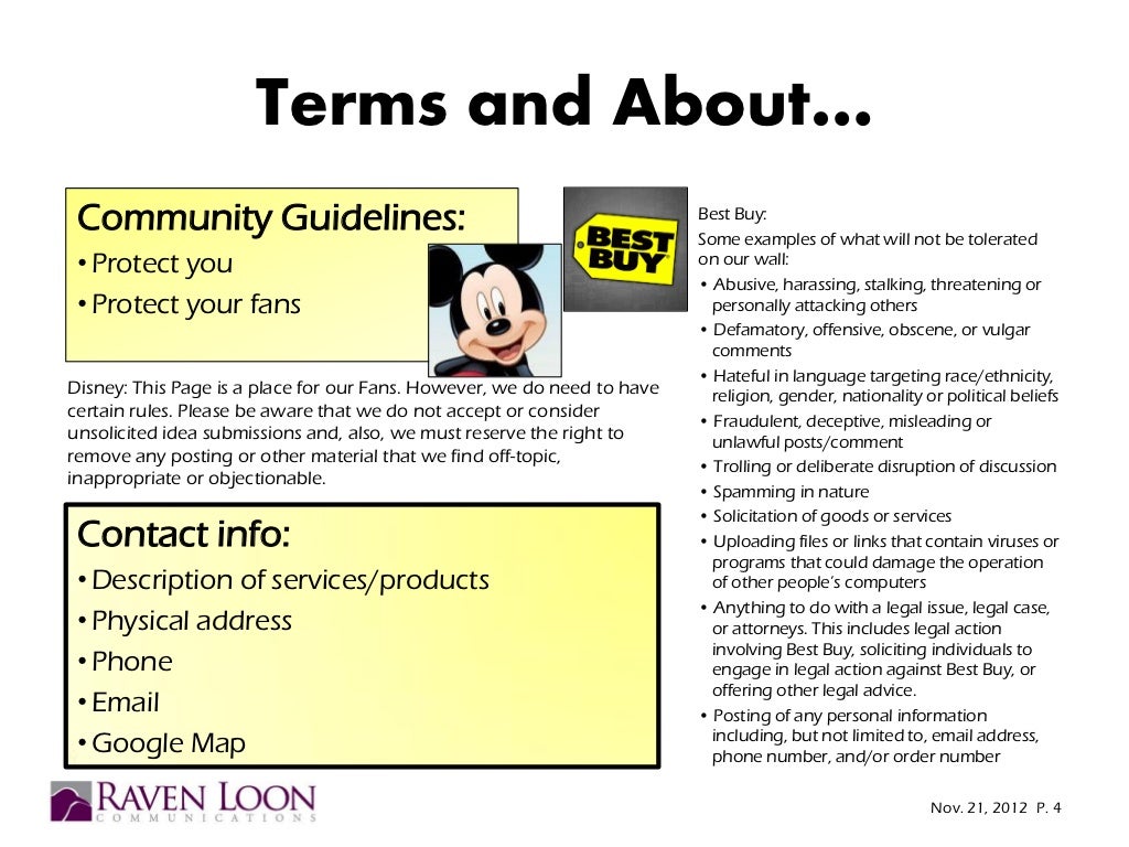 Terms and About… Community Guidelines