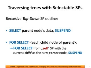 Handling tree structures — recursive SPs, nested sets, recursive CTEs | PPT