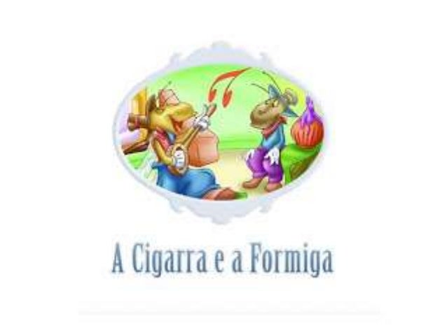 Fábula a cigarra e a formiga slides