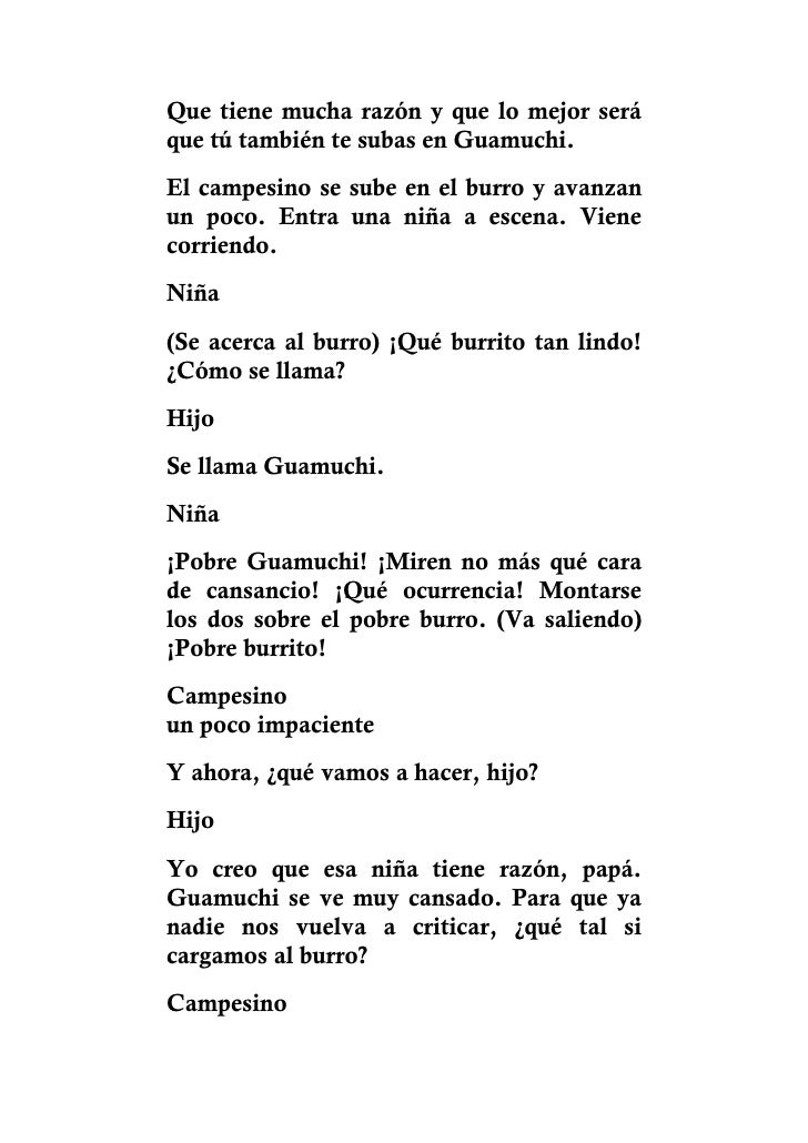 Fábula del buen hombre y su hijo
