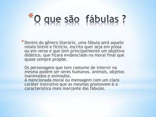 Fábulas | PPT