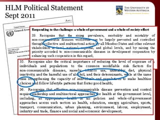 HLM Political Statement
Sept 2011
 