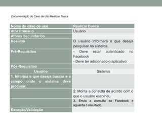 Documentação do Caso de Uso Realizar Busca