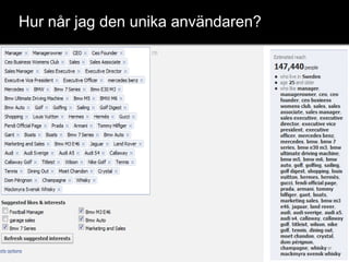 Hur når jag den unika användaren?
 