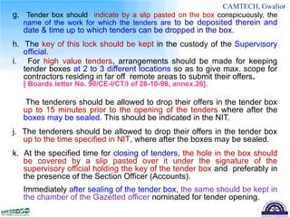 Tender Box Example FC-10-a1-Contracts Management.pptx indian railwayt | PPTX