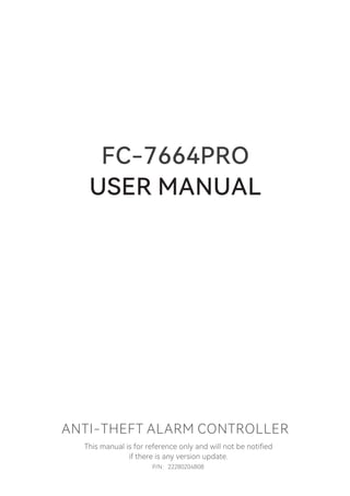 FC-7664PRO alarm panel professional security system