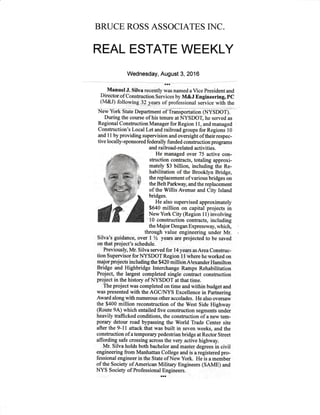 Silva Clip in Real Estate Weekly