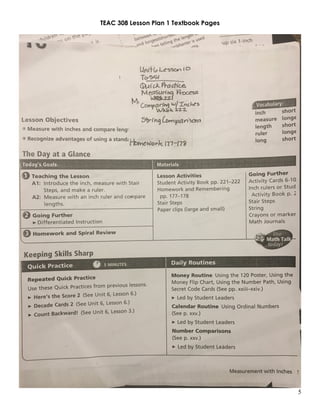 TEAC 308 Lesson Plan 1 Textbook Pages
5
 