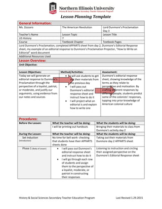 Zozzaro 25 Lesson Plans | PDF