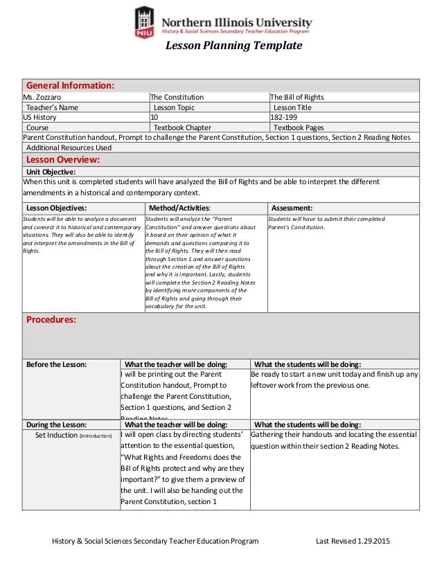 teacher handout template