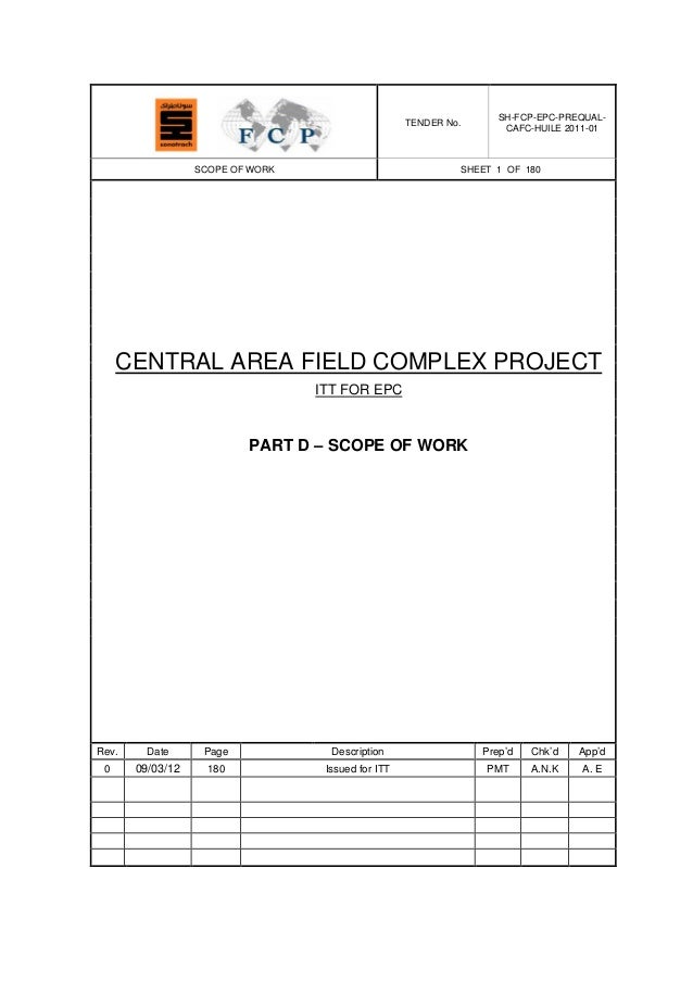 Scope of work