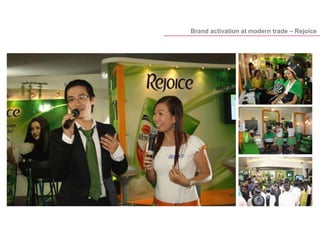 Brand activation at modern trade – Rejoice
 