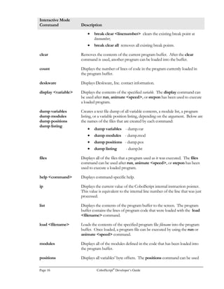 Page 8 CobolScript®
Developer’s Guide
 