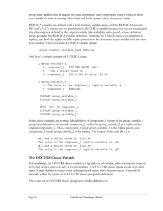 Page 20 CobolScript®
Developer’s Guide
 