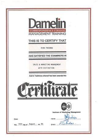 Damelin Sales and Marketing