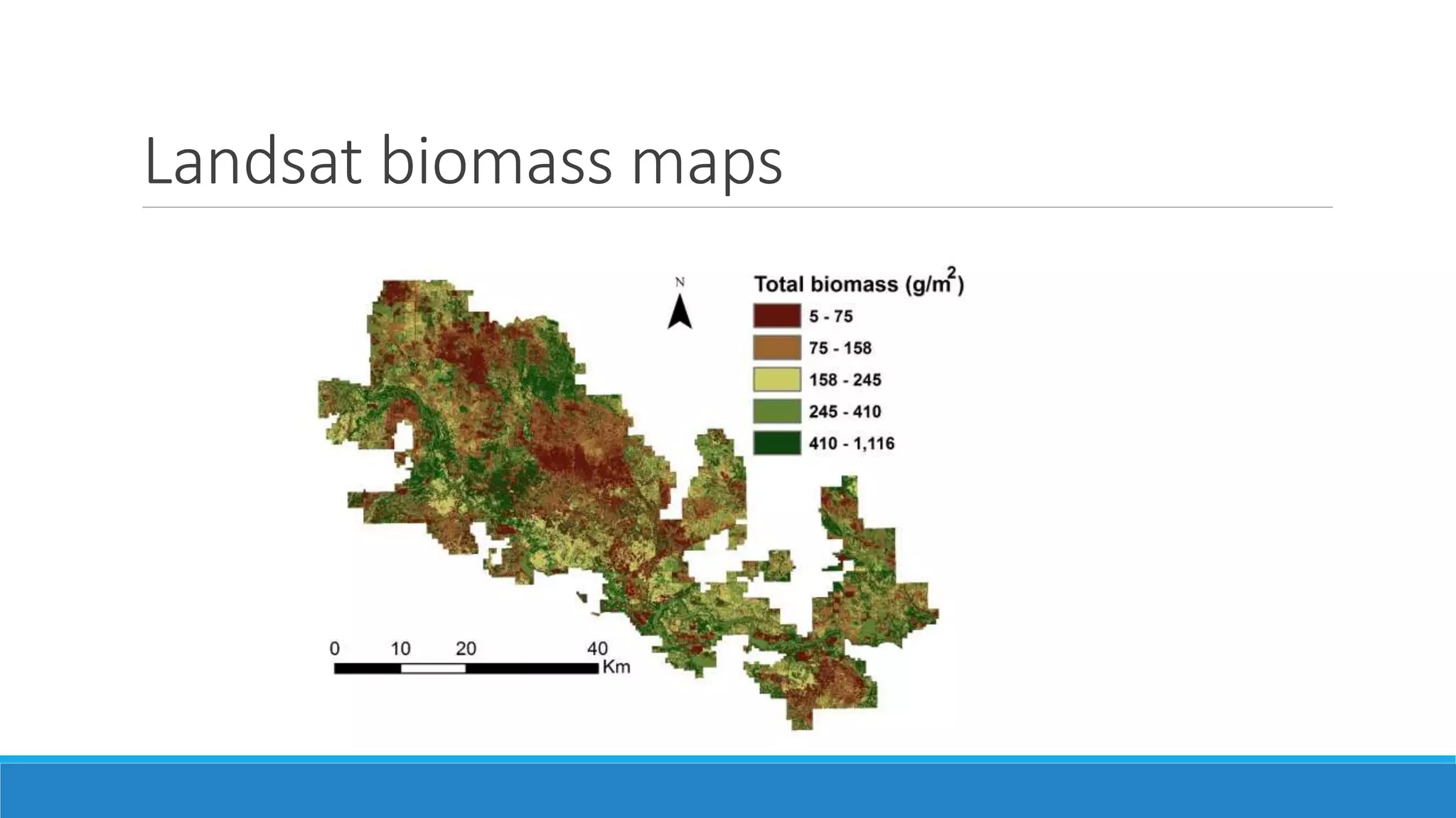 Landsat biomass maps
 
