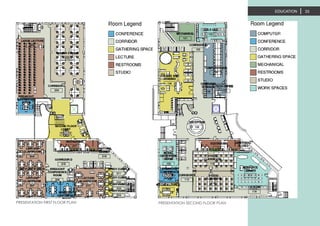 PRESENTATION FIRST FLOOR PLAN PRESENTATION SECOND FLOOR PLAN
EDUCATION 33
 