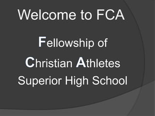 FCA Devotional #1 | PPTX